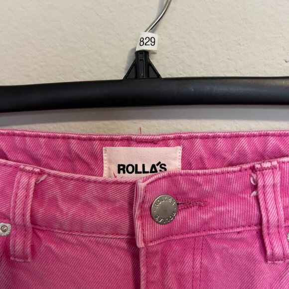 Rolla's The Original High Rise Straight Size 26 Color Pink - Picture 3 of 7